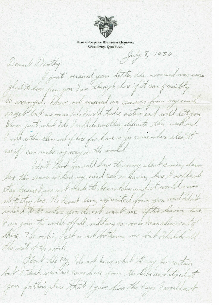 Letter from John L. Schaefer to Dorothy Wilson